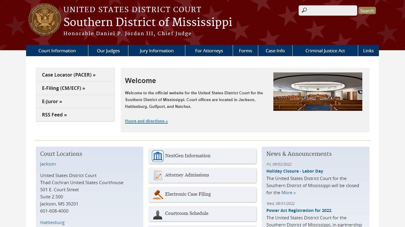Southern District of Mississippi | United States District Court
